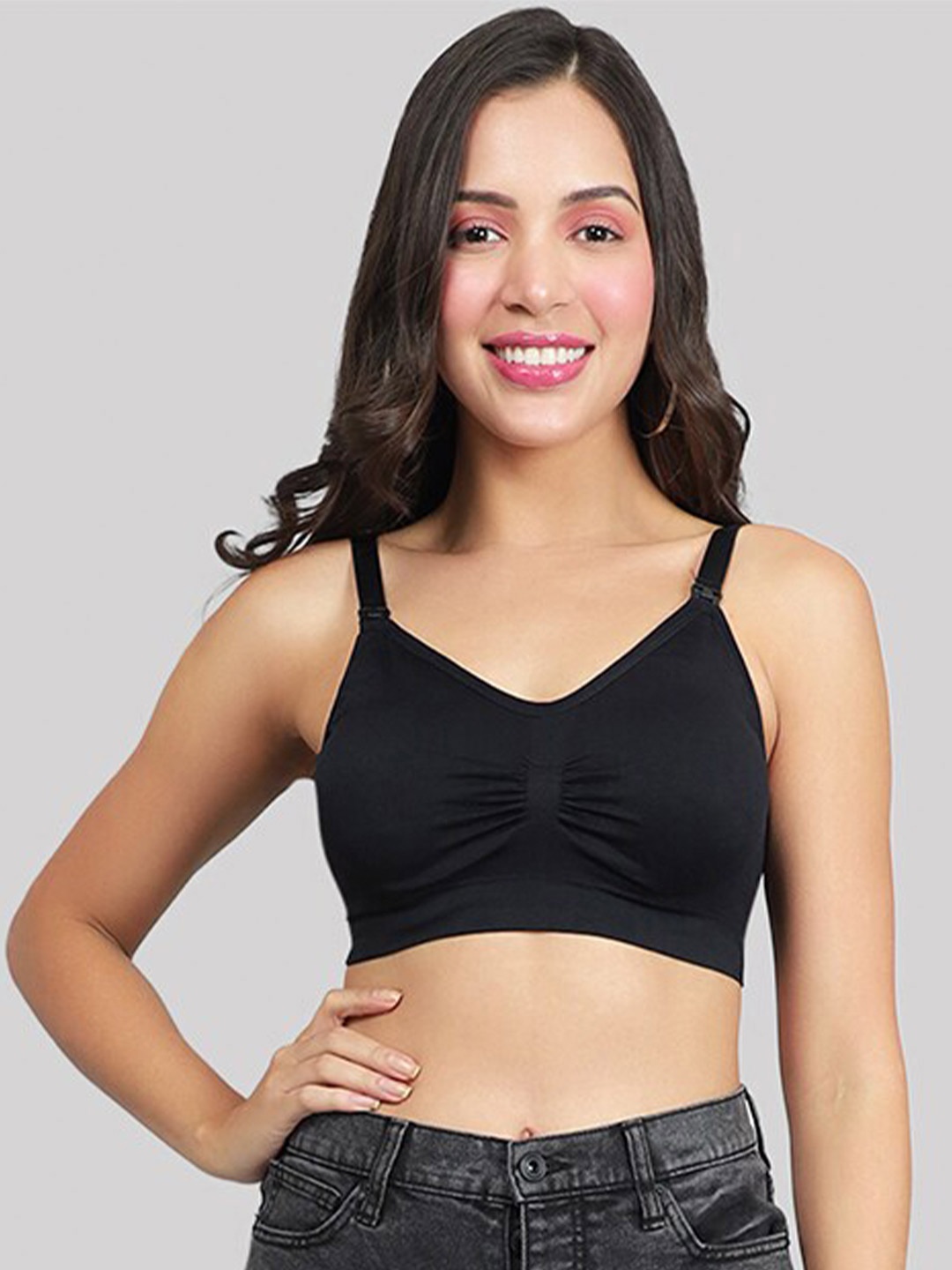 

Momsoon Maternity Nursing Bra, Black