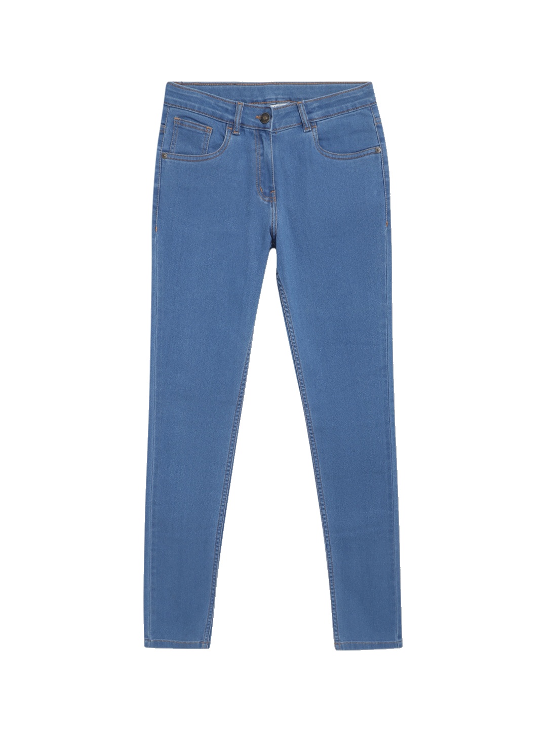 

Cantabil Girls Slim Fit Stretchable Cotton Jeans, Blue