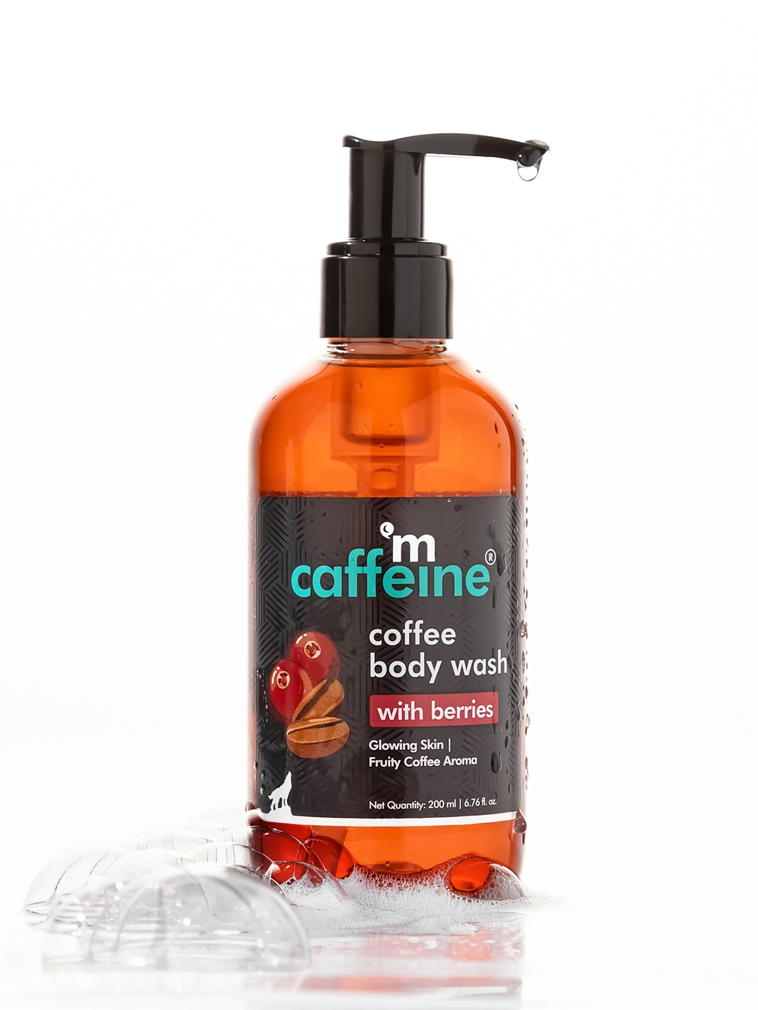 

MCaffeine Coffee & Berries Body Wash For Detan & Deep Cleansing in Fruity Aroma - 200ml, Brown