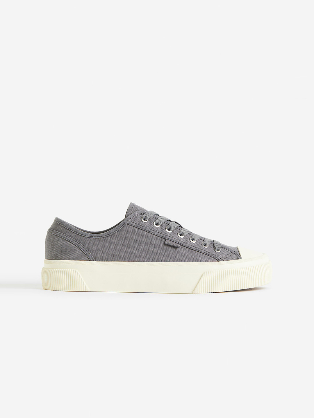 

H&M Men Canvas Trainers, Grey