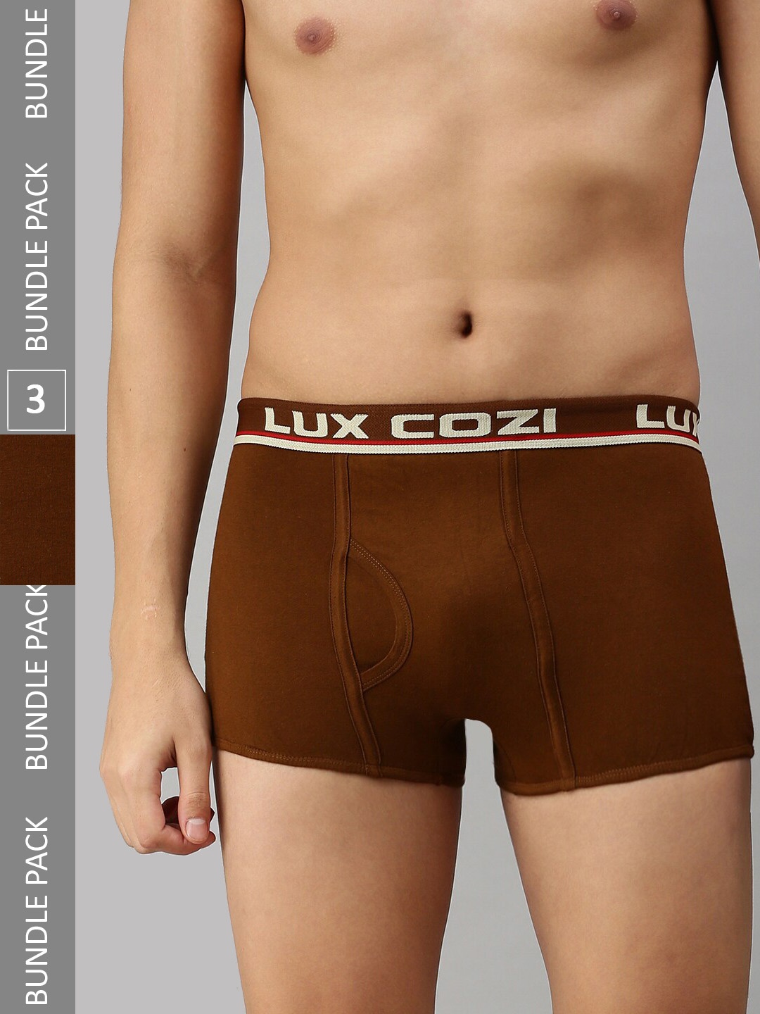 

Lux Cozi Men Pack Of 3 Deo-Soft Trunks COZI_BIGSHOT_SLP_MST_3PC, Mustard
