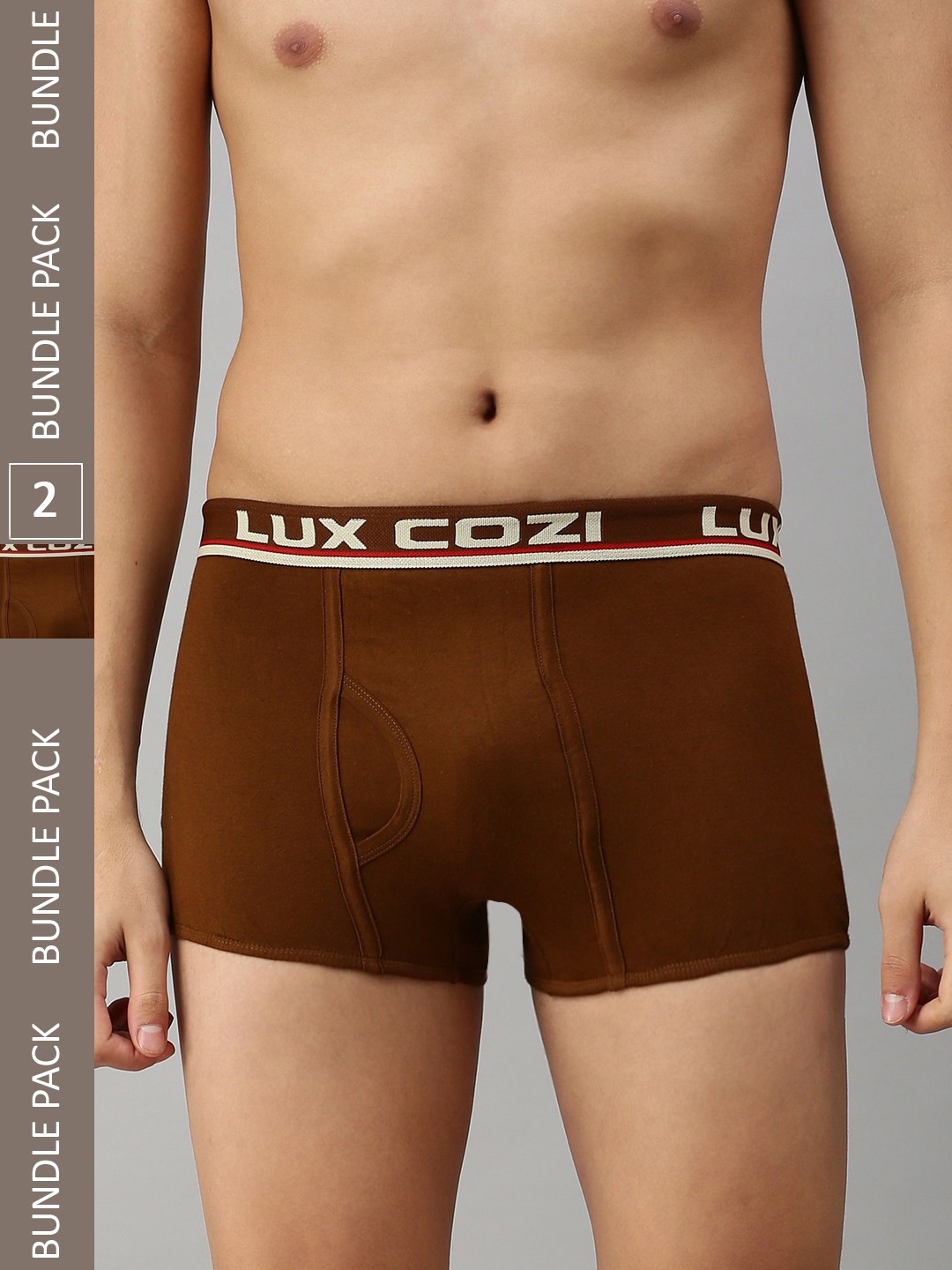 

Lux Cozi Men Pack Of 2 Plus Size Trunk COZI_BIGSHOT_SLP_MST_2PC, Mustard