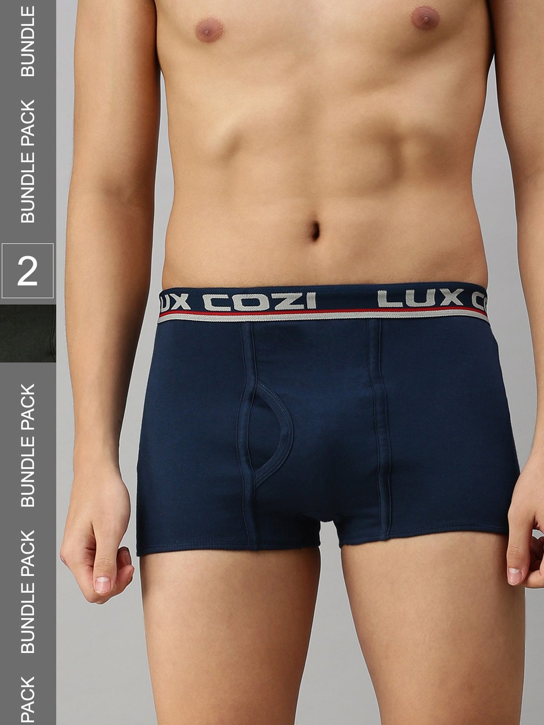 

Lux Cozi Men Pack Of 2 Trunk COZI_BIGSHOT_SLP_DG_MBU_2PC, Grey