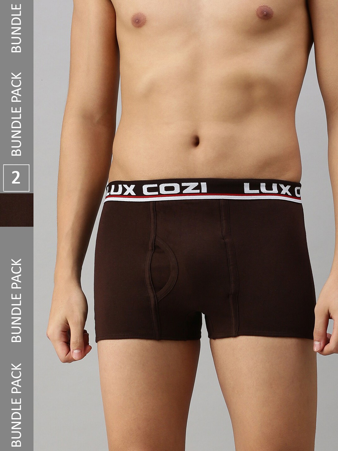 

Lux Cozi Men Pack Of 2 Trunk COZI_BIGSHOT_SLP_BRN_2PC, Brown