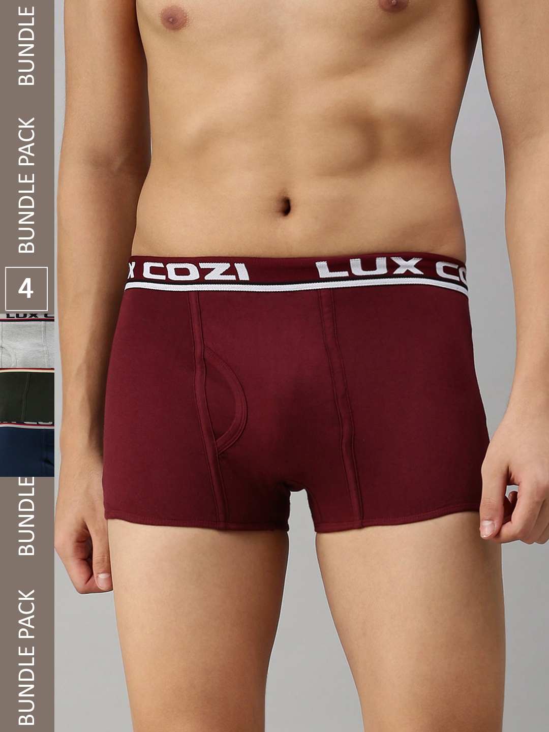 

Lux Cozi Men Pack Of 4 Trunks COZI_BIGSHOT_SLP_ASST_4PC, Assorted