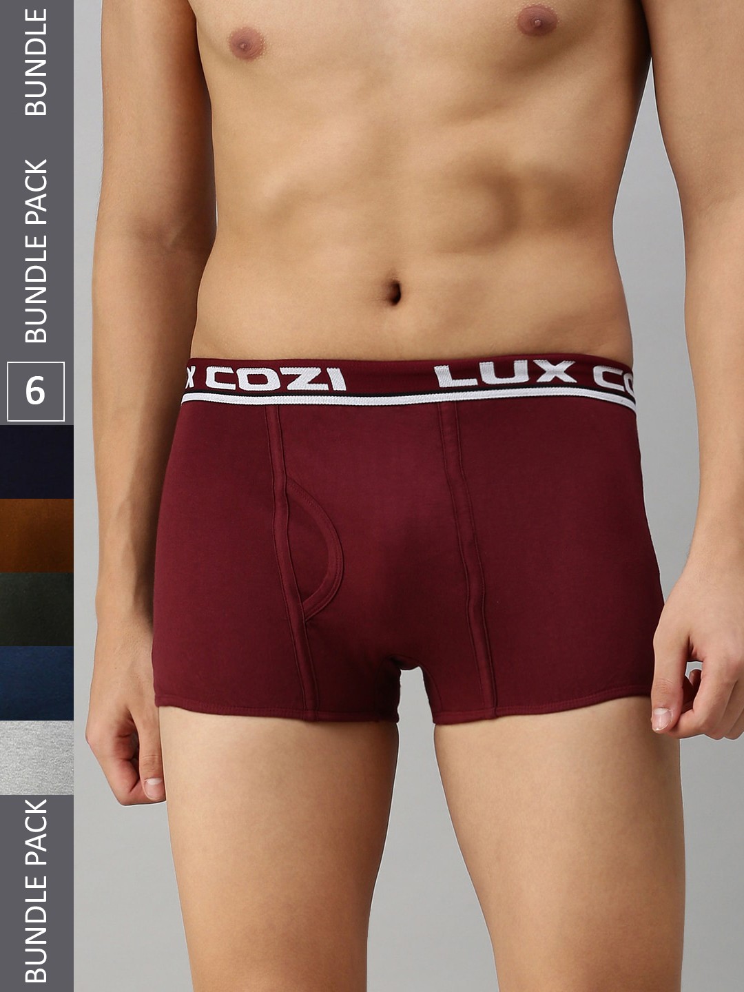 

Lux Cozi Men Pack Of 6 Assorted Trunks- COZI_BIGSHOT_SLP_ASST_6PC