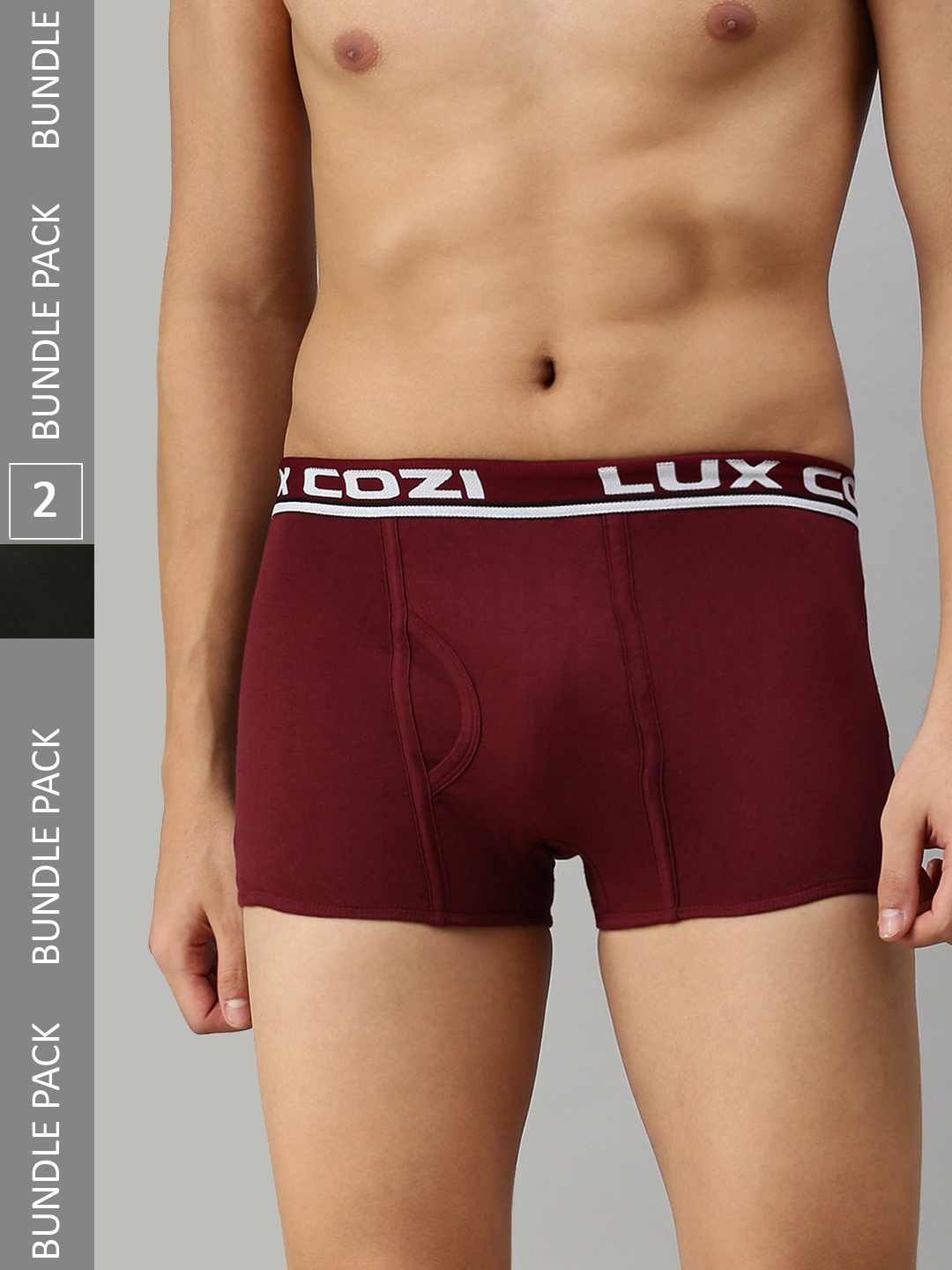

Lux Cozi Pack Of 2 Mid-Rise Trunk, Grey