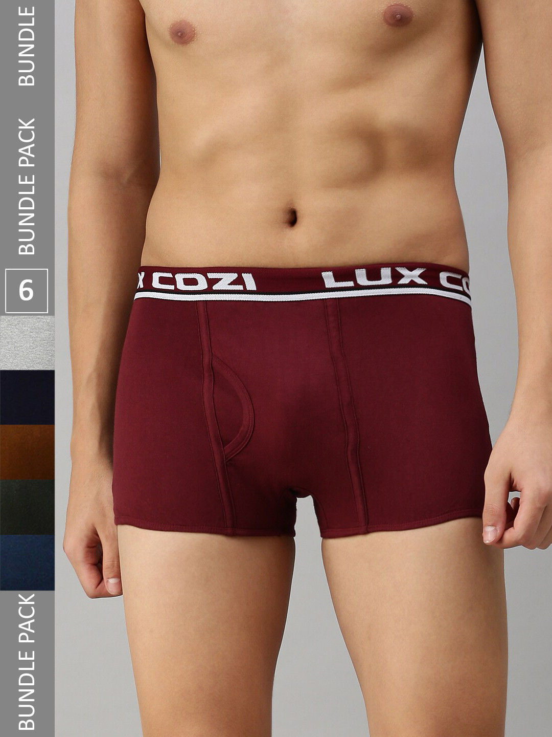 

Lux Cozi Men Pack Of 6 Assorted Trunks- COZI_BIGSHOT_SLP_ASST_6PC