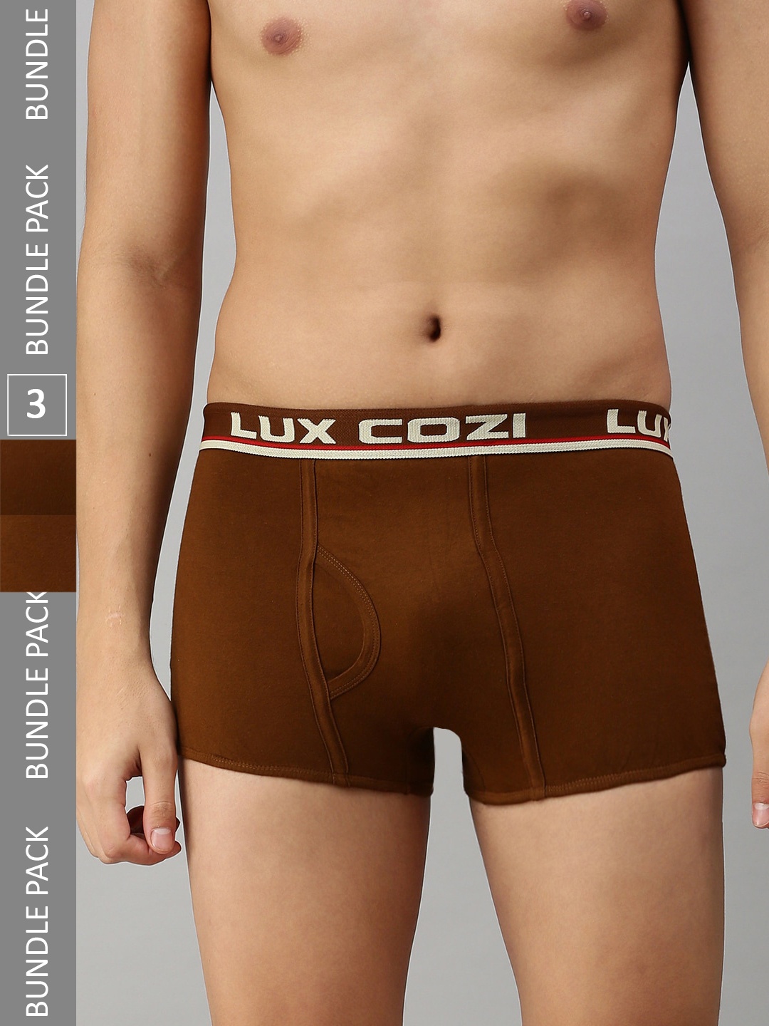 

Lux Cozi Men Pack of 3 Trunks- COZI_BIGSHOT_SLP_MST_3PC, Mustard