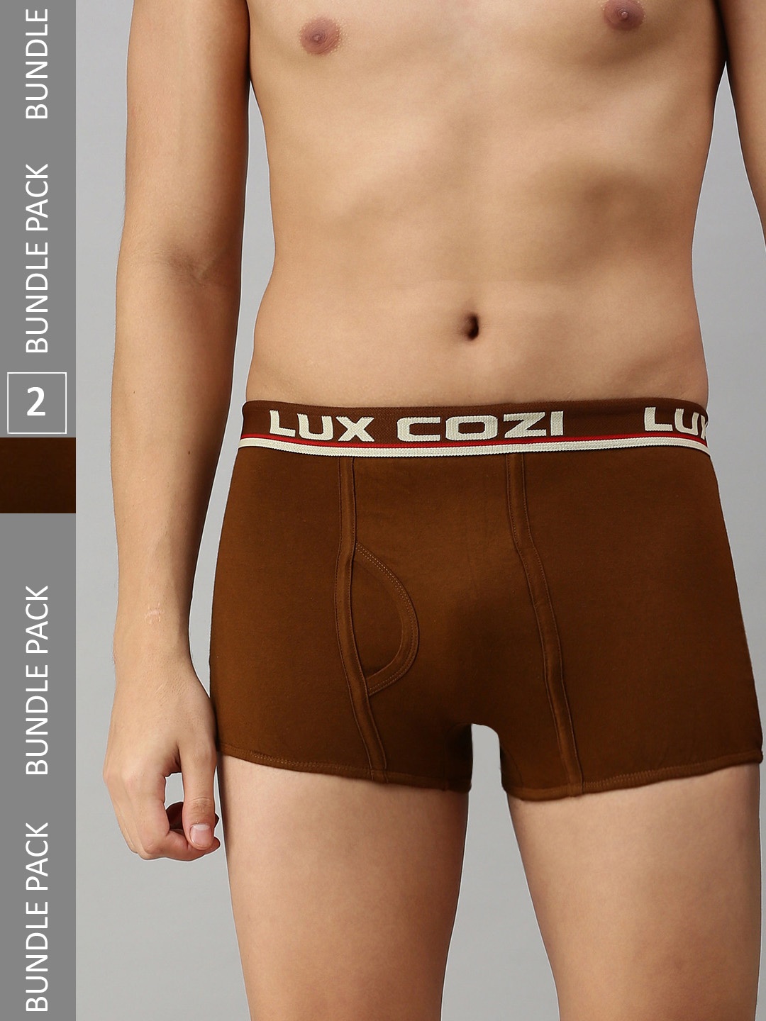 

Lux Cozi Men Pack Of 2 Trunks, Brown