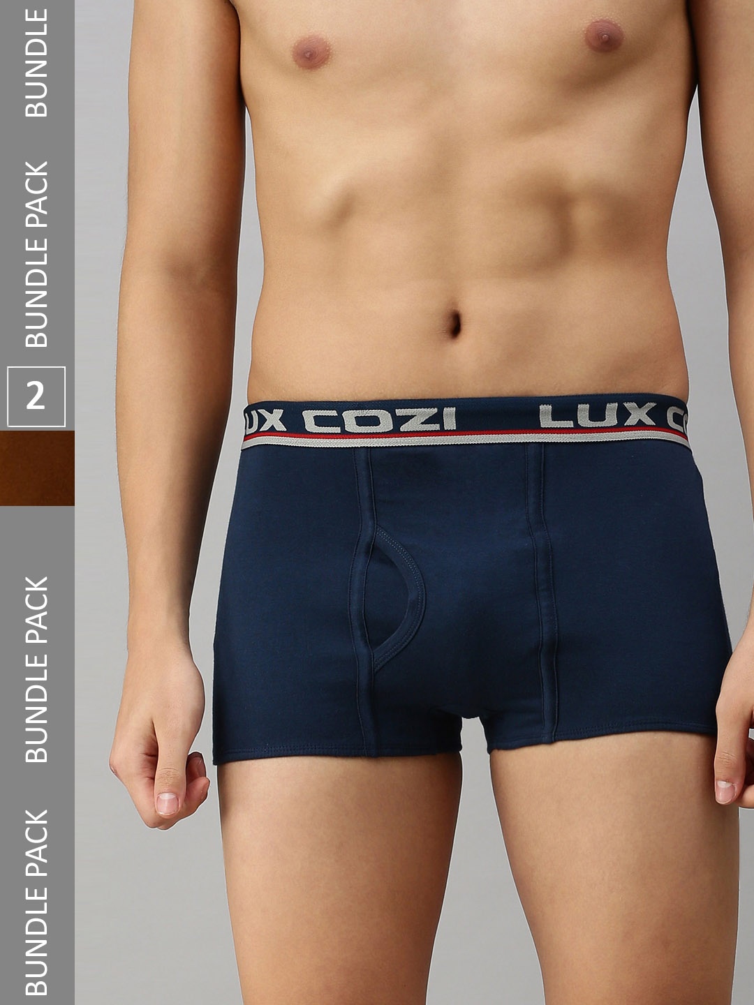 

Lux Cozi Men Pack Of 2 Mid-Rise Trunks, Teal
