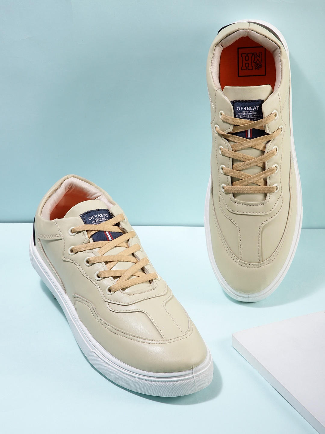 

Mast & Harbour Men Everyday Sneakers, Beige