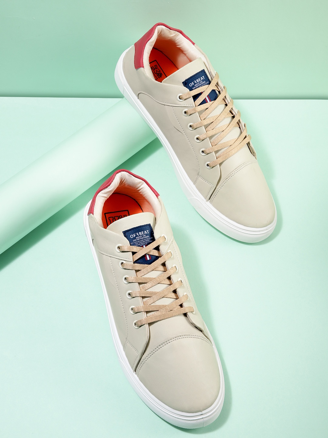 

Mast & Harbour Men Everyday Sneakers, Beige
