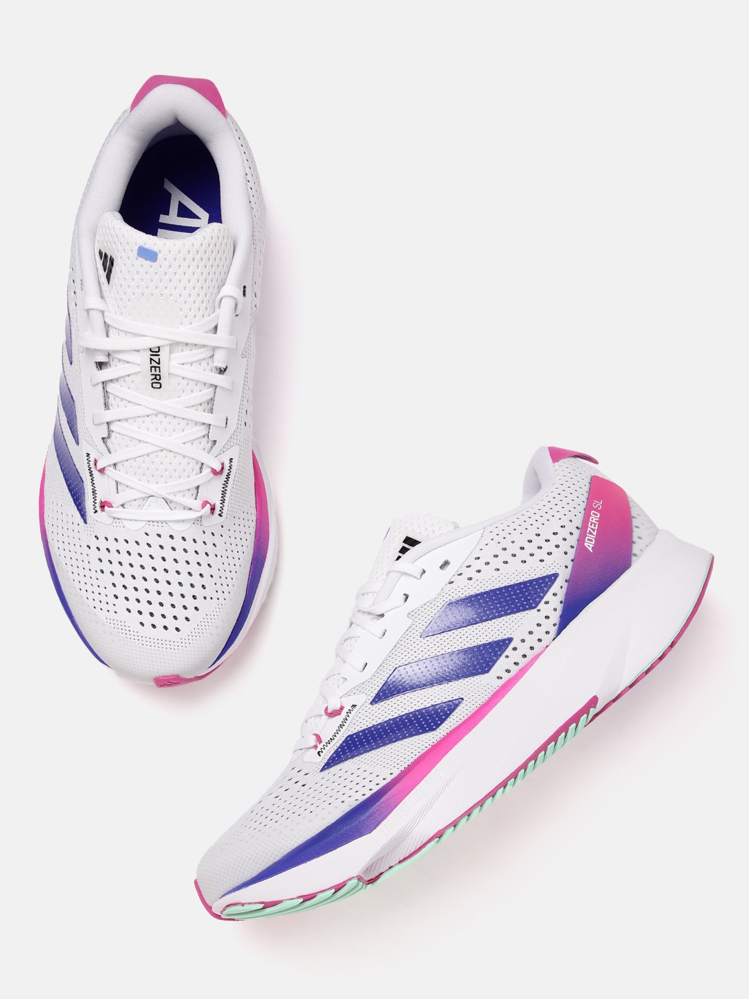 

ADIDAS Men Woven Design Adizero SL Running Shoes, White