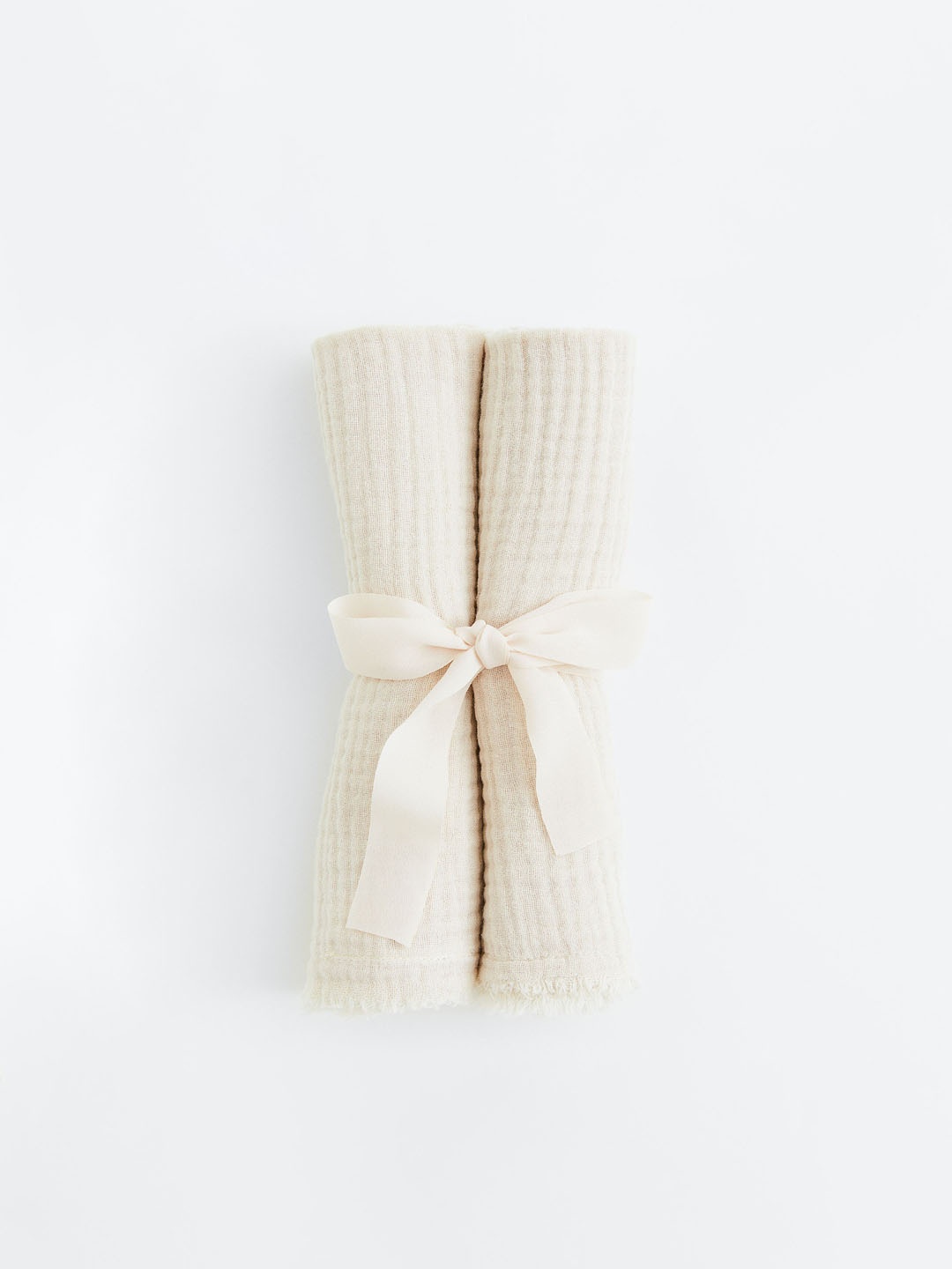 

H&M Beige 2-Pack Cotton Muslin Napkins