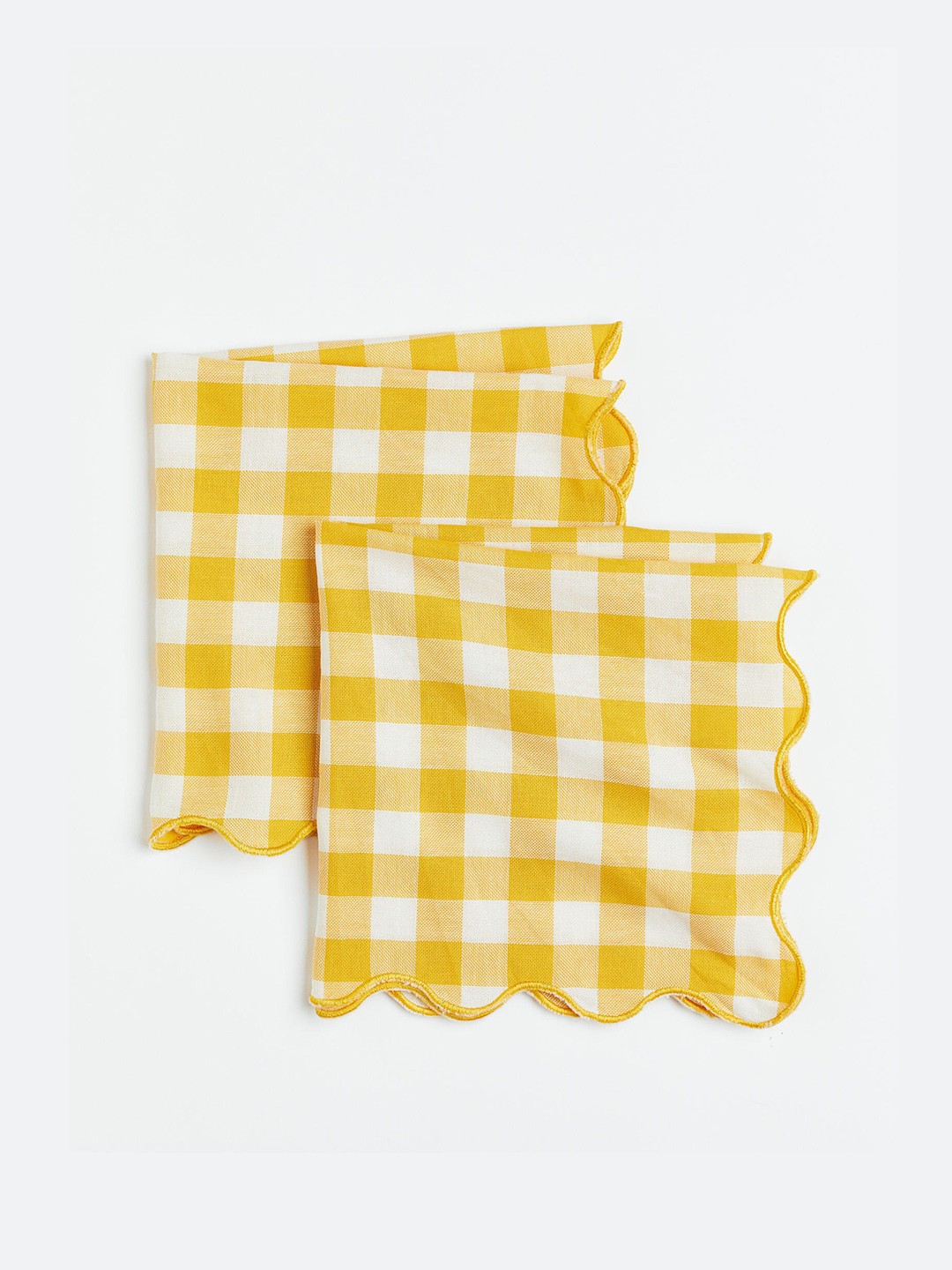

H&M Yellow & White 2-Pack Cotton Napkins
