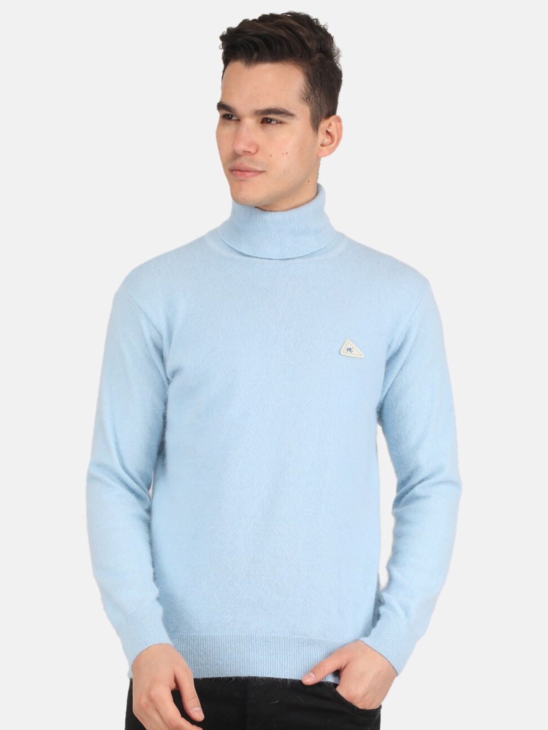 

Monte Carlo Turtle Neck Angoora Pullover Sweaters, Blue