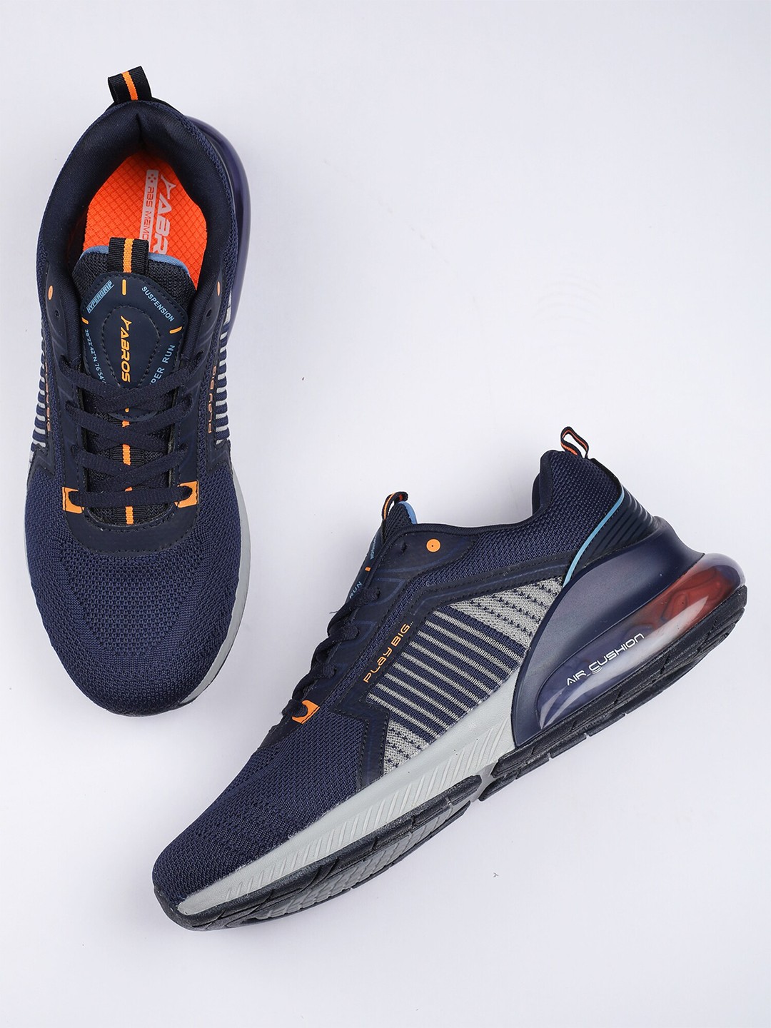 

ABROS Men Thor Air Mesh Running Sports Shoes, Navy blue