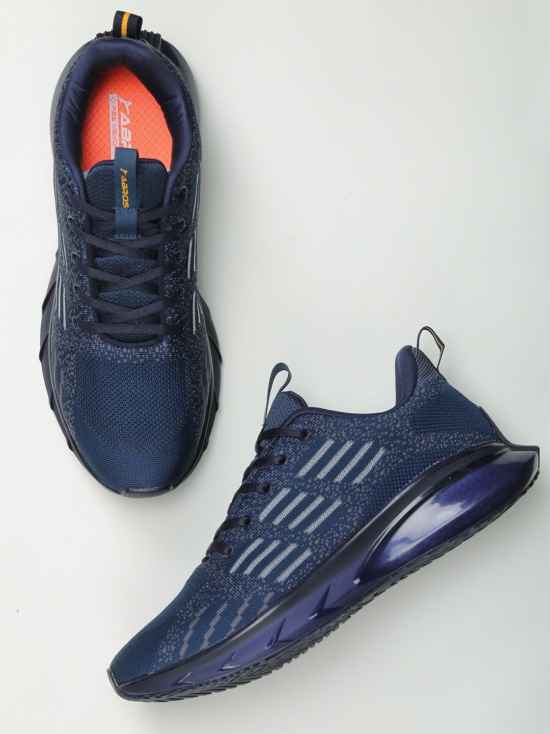 

ABROS Men Air Lace-Ups Mesh Running Sports Shoes, Navy blue