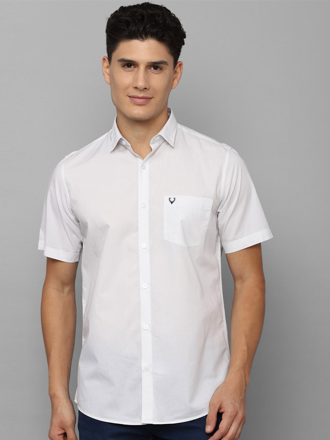 

Allen Solly Men White Slim Fit Casual Shirt