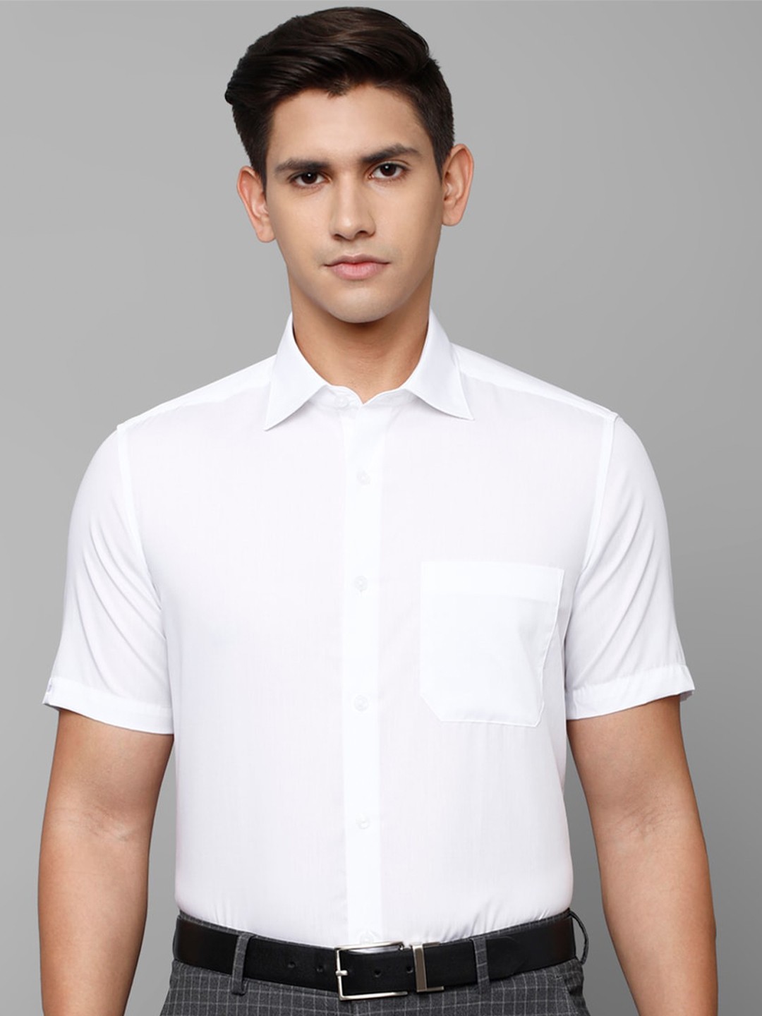

Louis Philippe Men Pure Cotton Formal Shirt, White