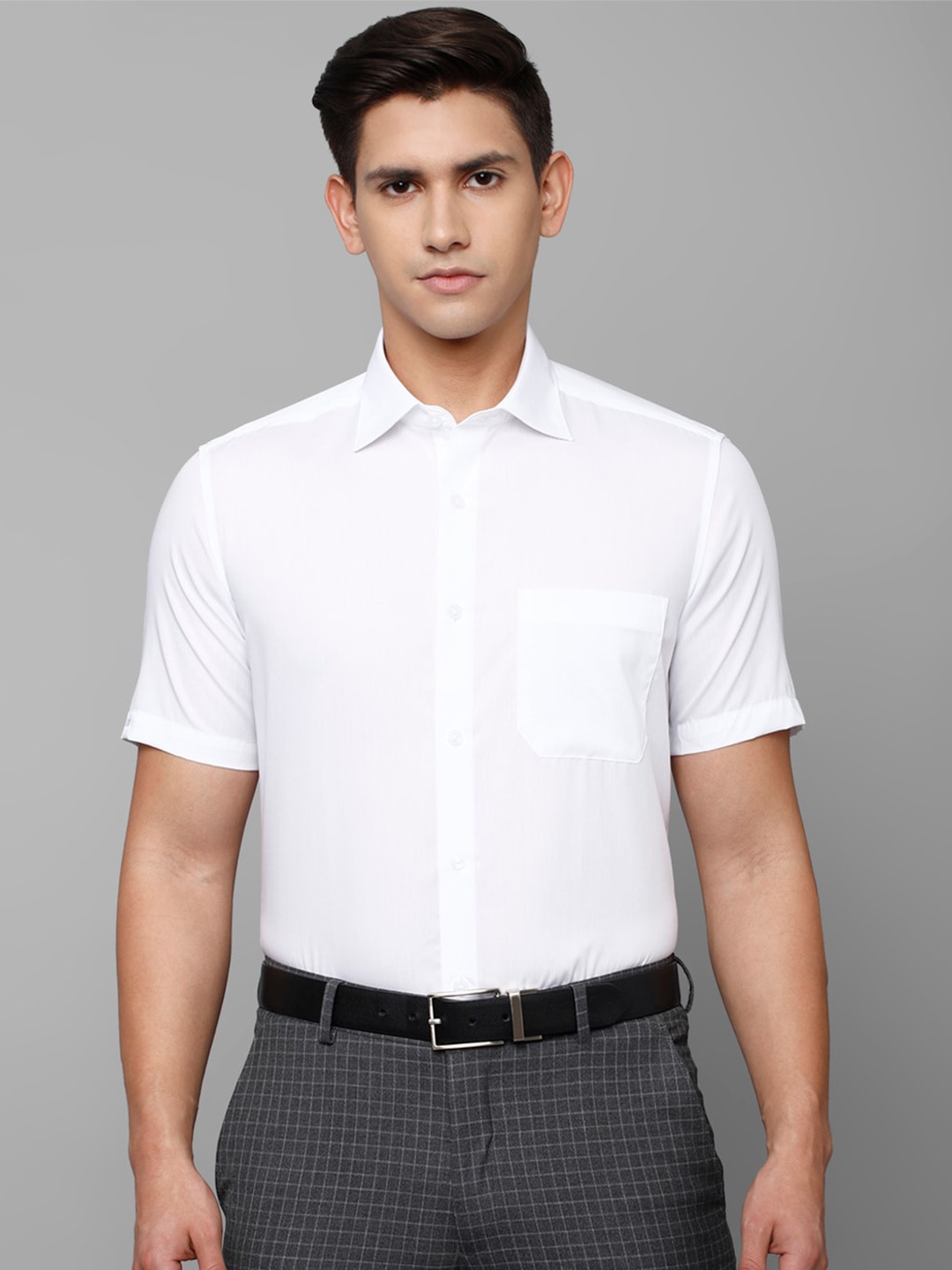 

Louis Philippe Men Formal Cotton Shirt, White
