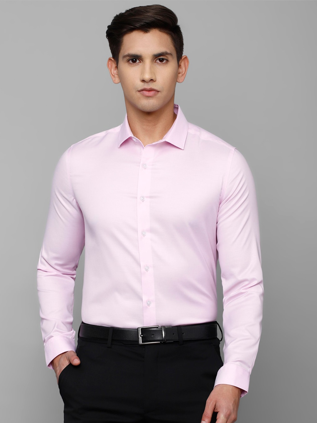 

Louis Philippe Men Slim Fit Formal Cotton Shirt, Pink