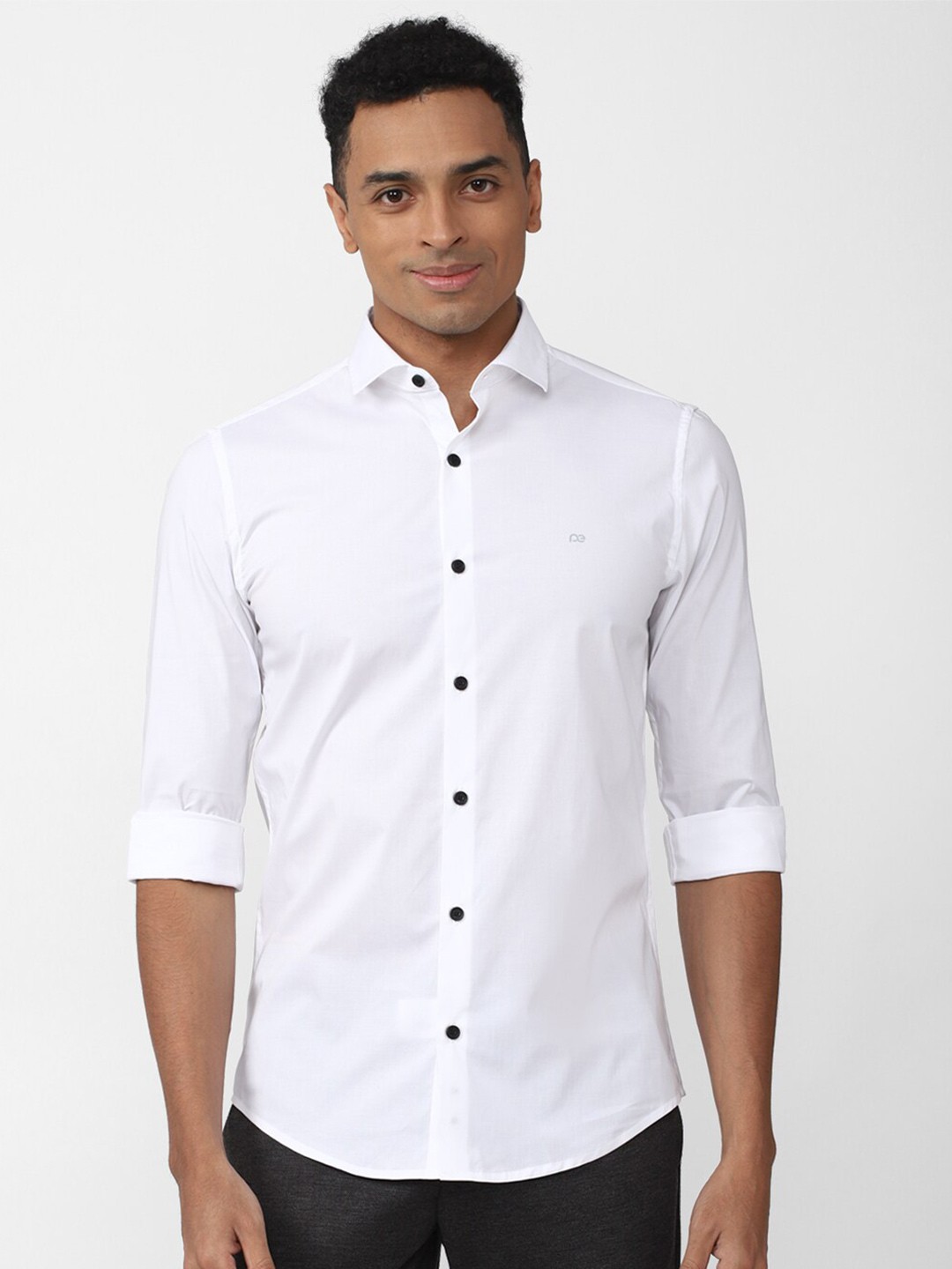 

Peter England Perform Men Athletic Fit Casual Shirt, White