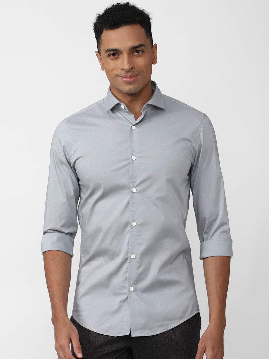 

Peter England Men Slim Fit Casual Shirt, Grey