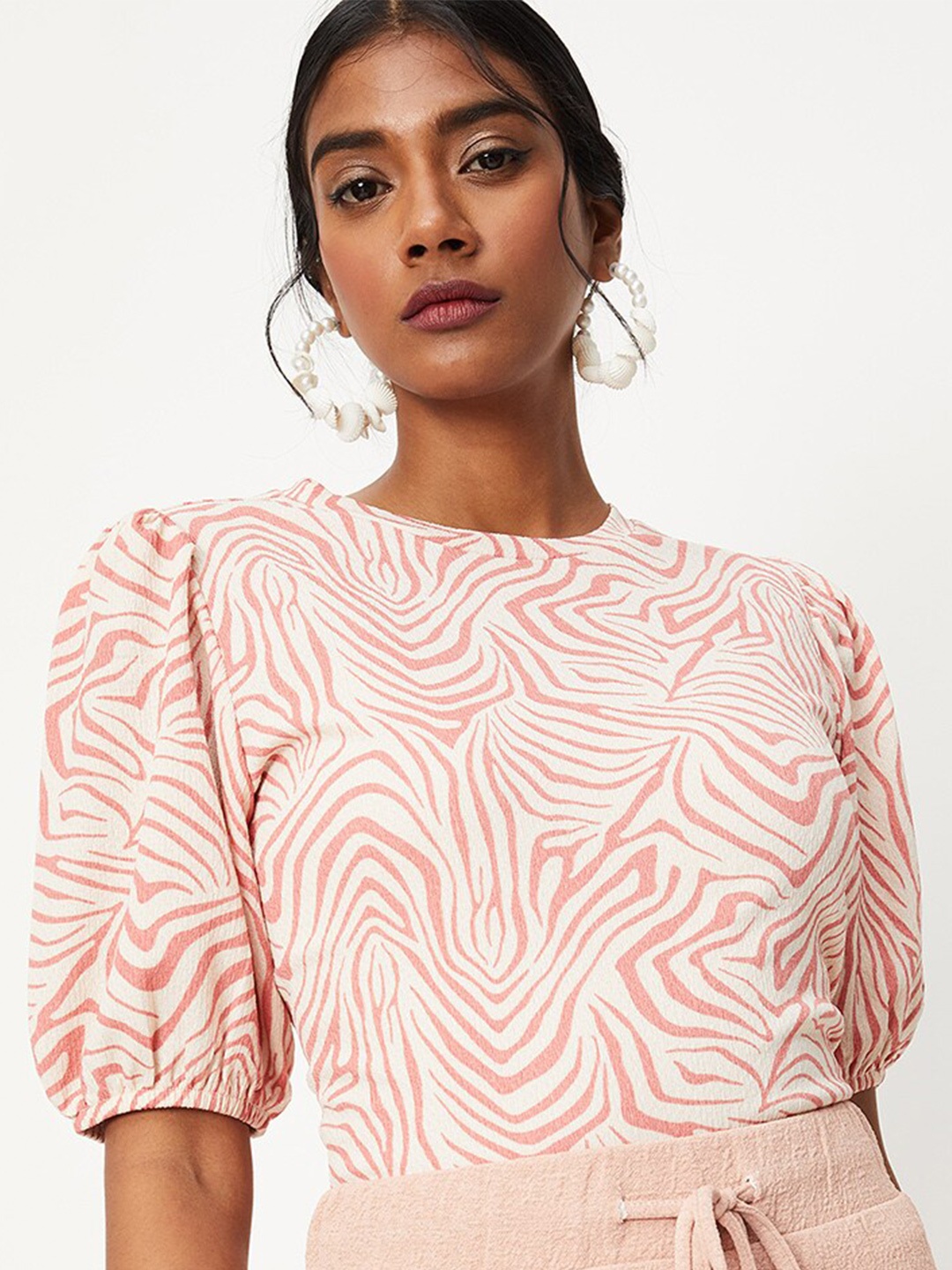 

max Abstract Print Top, Coral