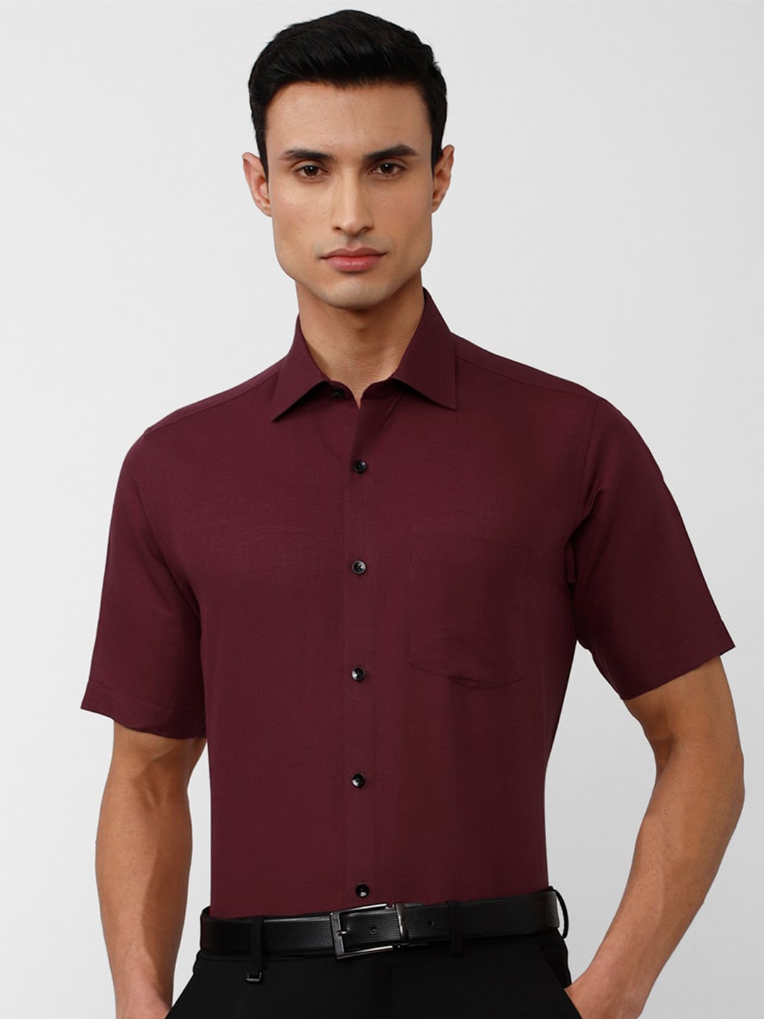

Van Heusen Men Formal Shirt, Maroon