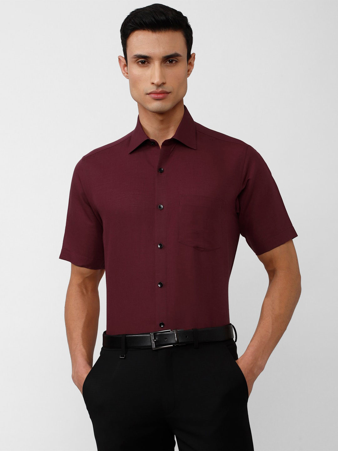

Van Heusen Men Formal Shirt, Maroon