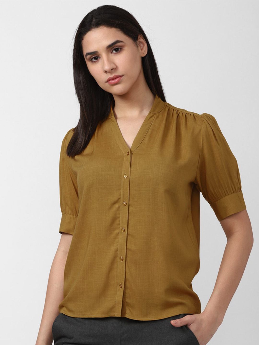 

Van Heusen Woman Casual Shirt, Olive