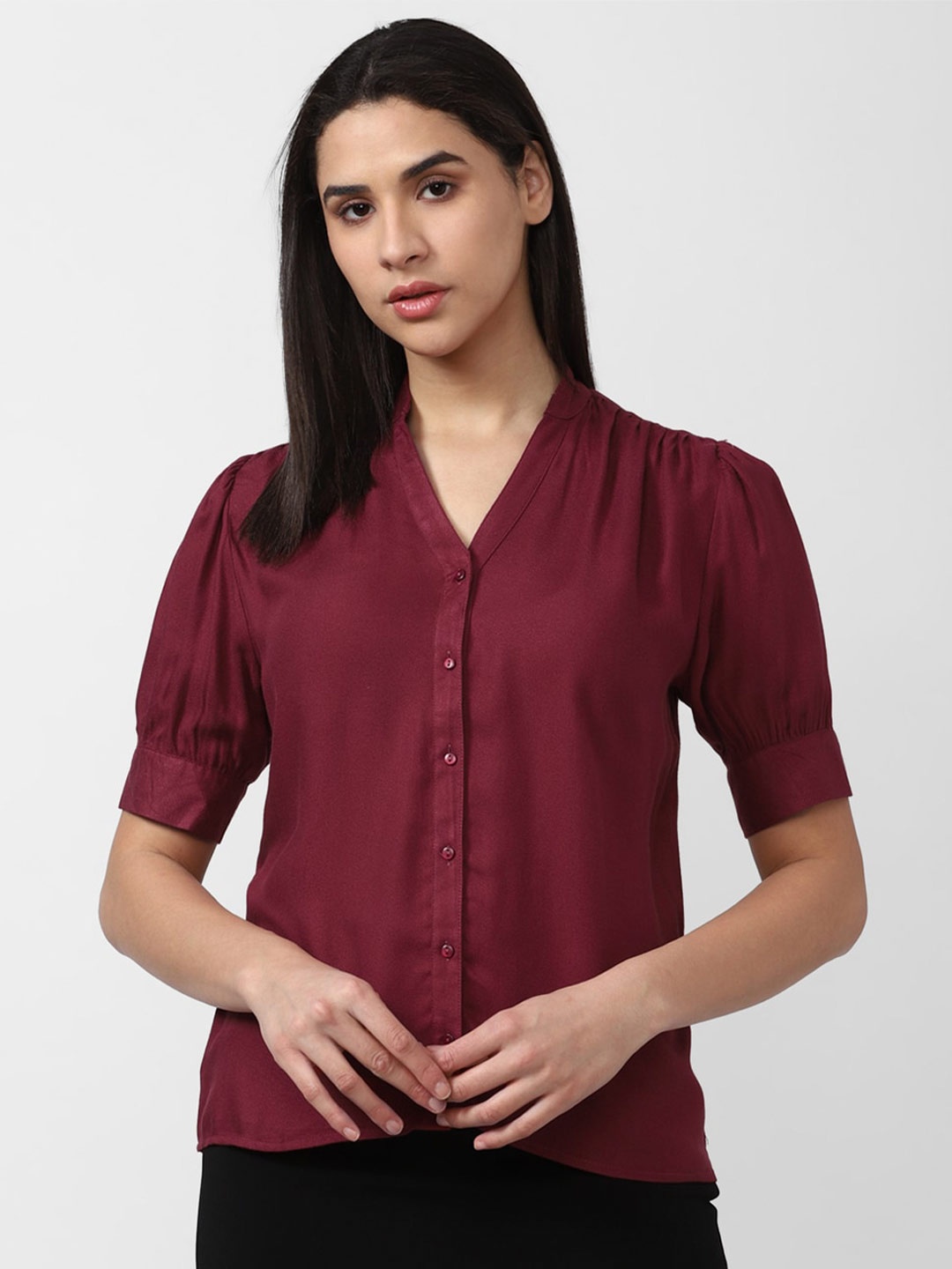 

Van Heusen Woman Formal Shirt, Maroon