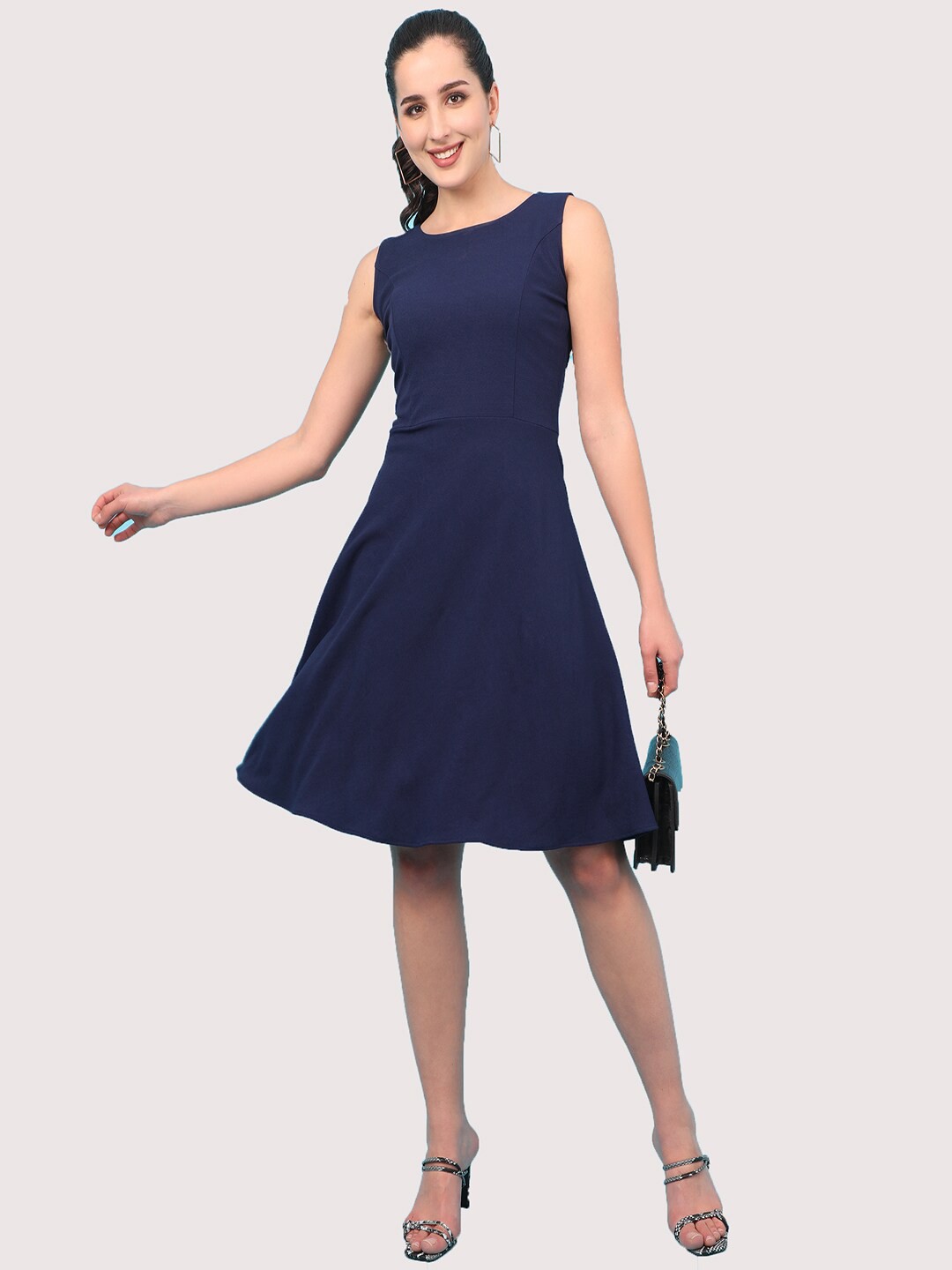 

J Turritopsis Fit & Flare Dress, Navy blue