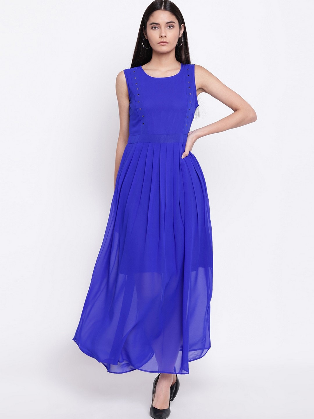 

RIVI Georgette Maxi Dress, Blue