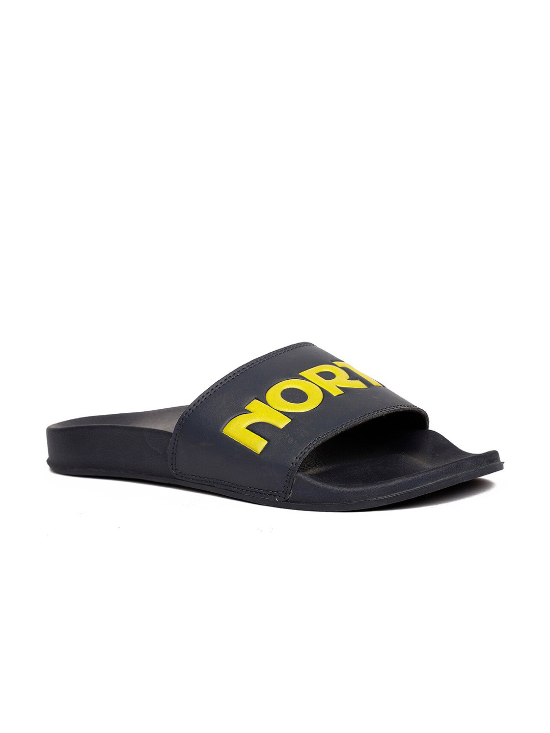 

North Star Men Printed Sliders, Blue