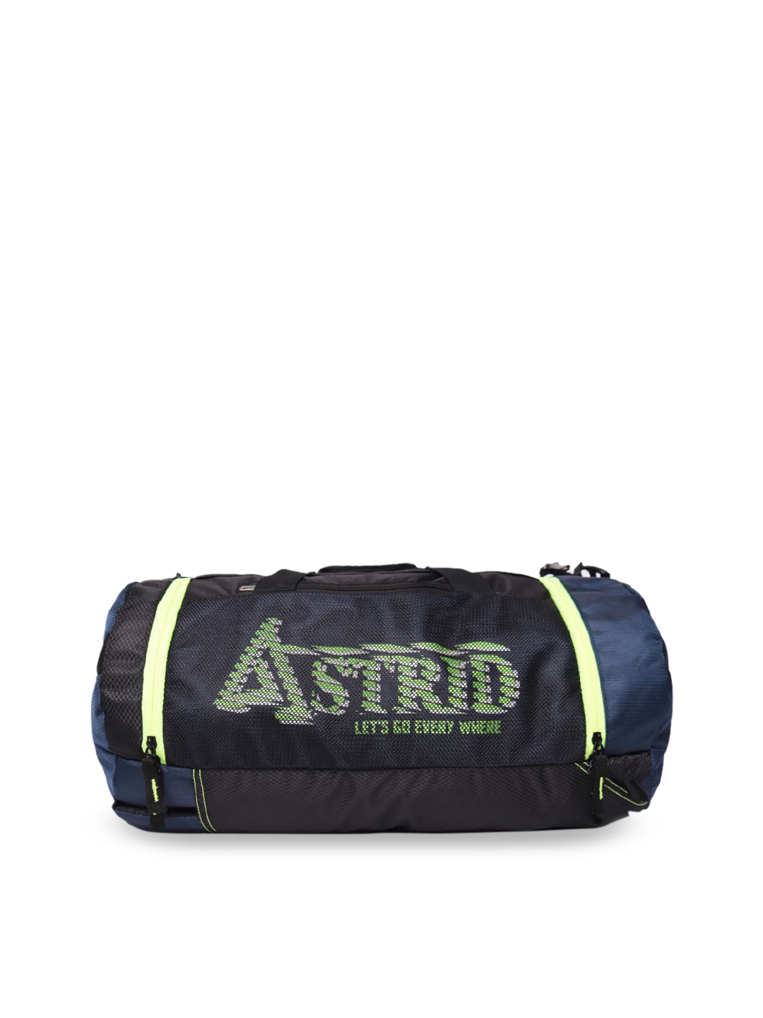 

ASTRID Men Colourblocked Small Travel Duffel Bag, Black