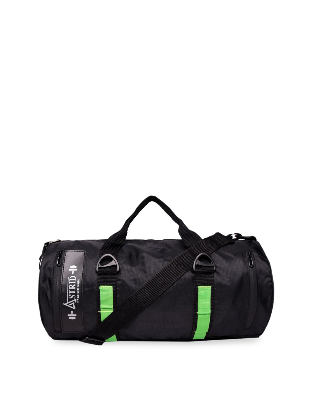 

ASTRID Men Solid Small Travel Duffel Bag, Black