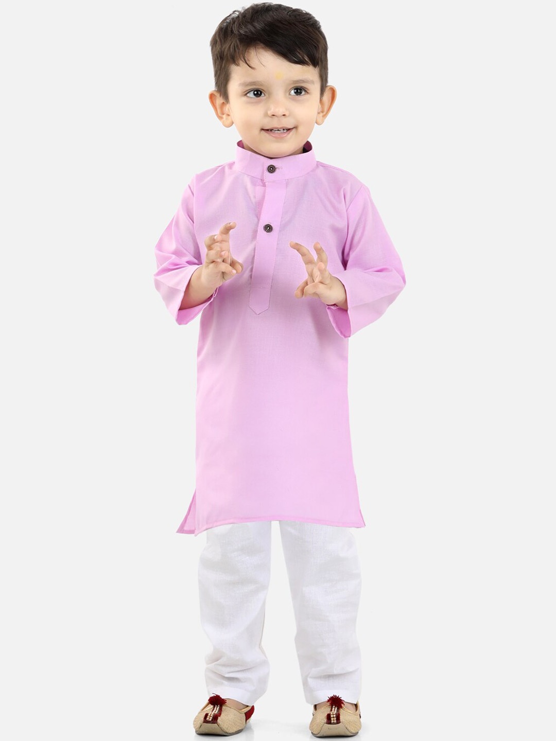 

BownBee Boys Pure Cotton Kurta with Pyjamas, Lavender