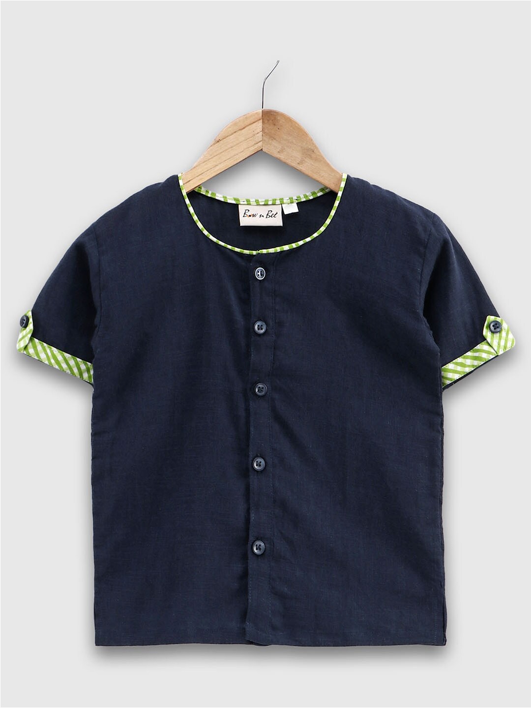 

BownBee Boys Casual Cotton Shirt, Blue