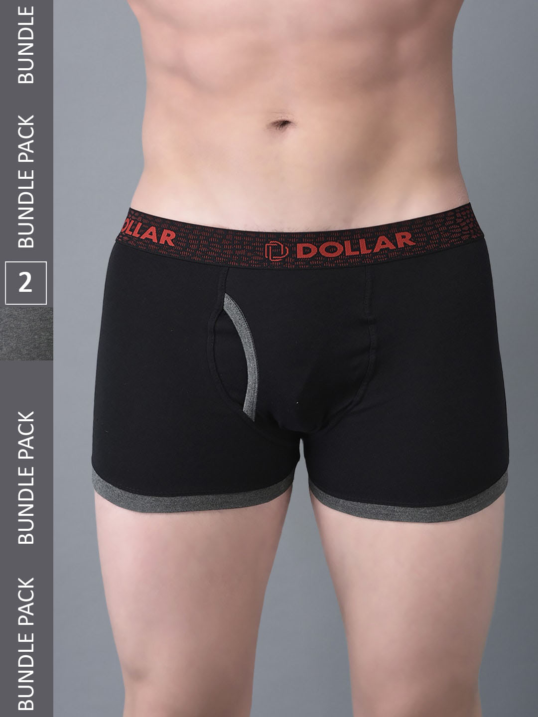 

Dollar Bigboss Men Pack of 2 Combed Cotton Contoured Pouch Support Trunk, Assorted