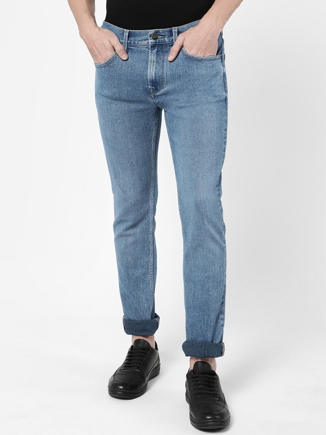 

Lee Men Cotton Slim Fit Stretchable Jeans, Blue