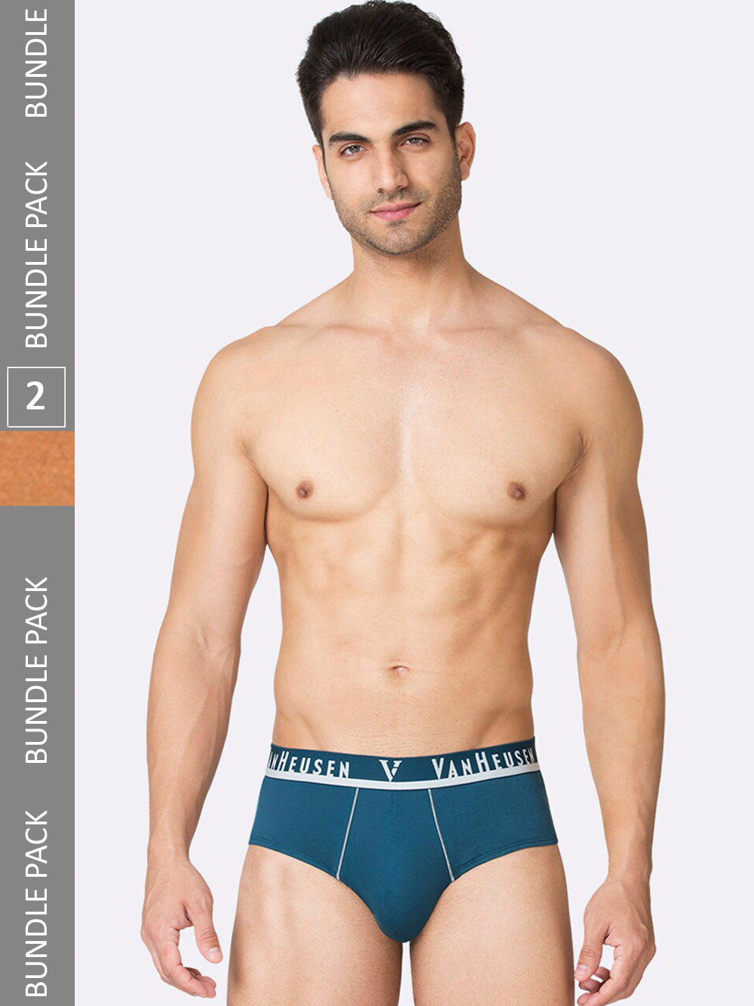

Van Heusen Men Pack Of 2 Pure Cotton Basic Briefs IHBR2ESMM15001, Blue