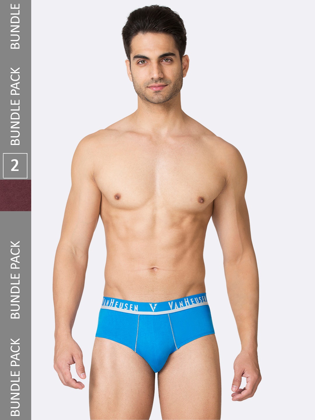 

Van Heusen Men Pack Of 2 Cotton Basic Briefs IHBR2ESBW15001, Blue
