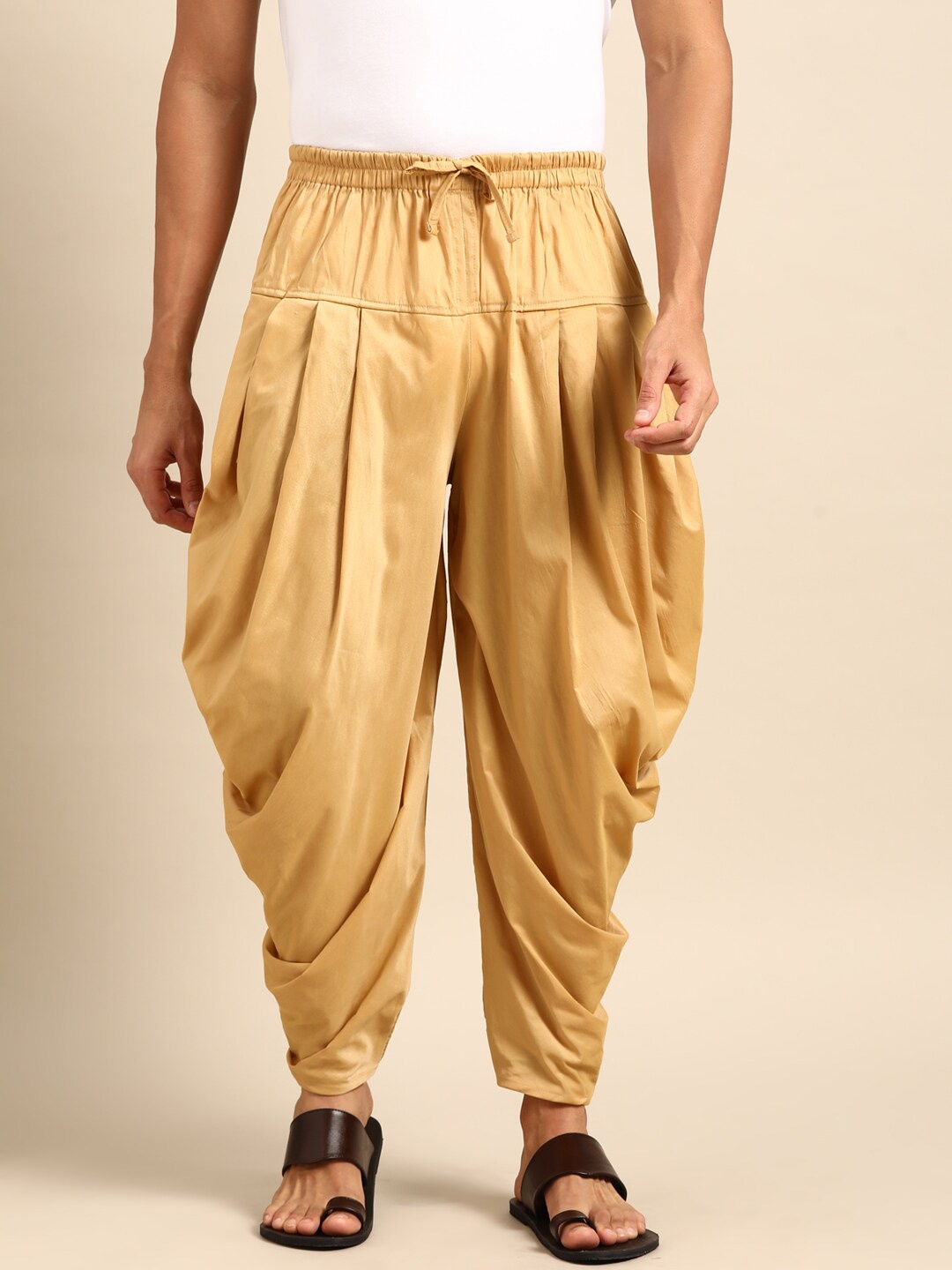 

Amodh by Kisah Men Cotton Dhoti Pant, Beige