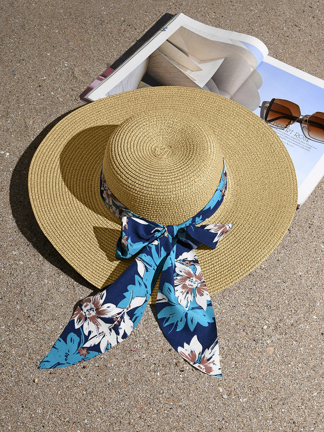 

ToniQ Women Straw Sun Hat With Bow Detail, Cream