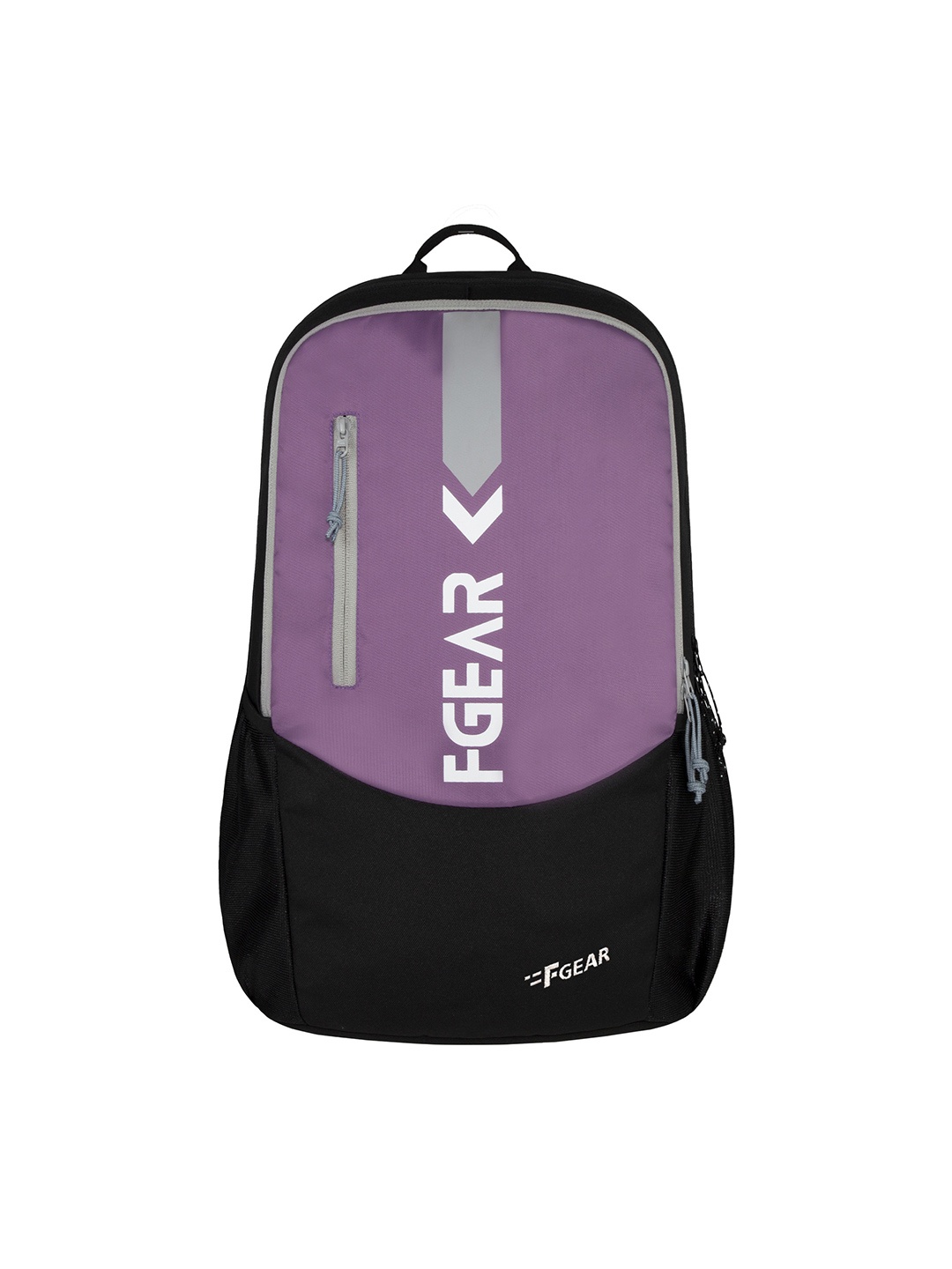 

F Gear Brand Logo Printed Contrast Detail Backpack, Black