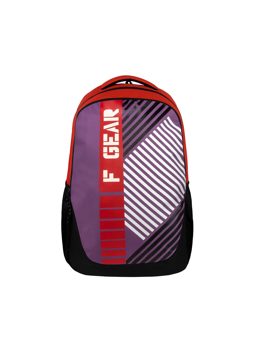 

F Gear Graphic Printed Contrast Detail Backpack, Red