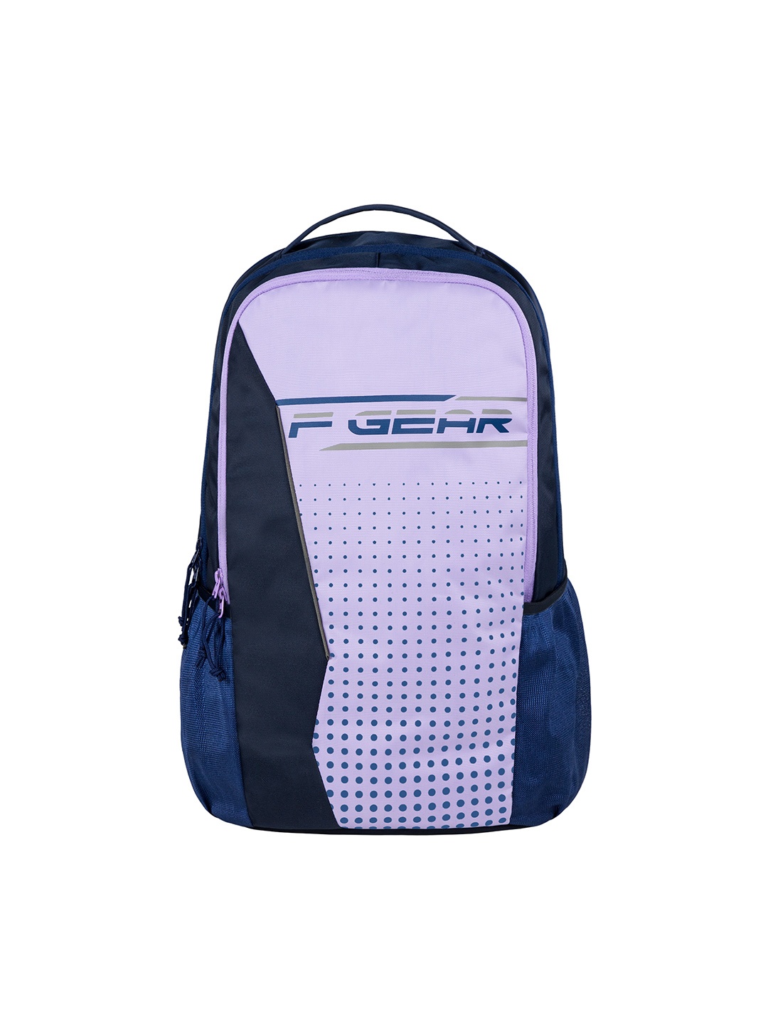 

F Gear Unisex Lavender & Blue Graphic Contrast Detail Backpack